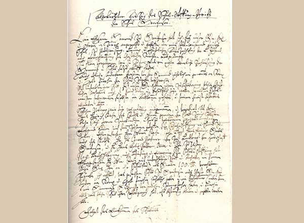 Stiftungsbrief von 1640